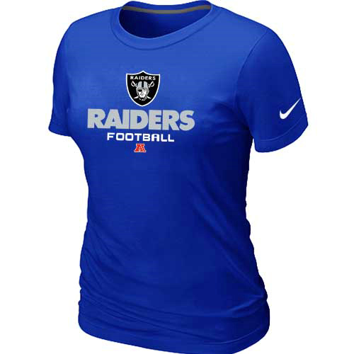 Okaland Raiders Blue Women's Critical Victory T-Shirt