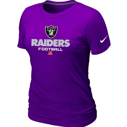 Okaland Raiders Purple Women's Critical Victory T-Shirt