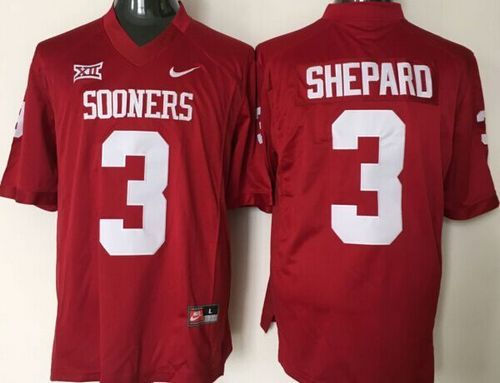 Oklahoma Sooners 3 Sterling Shepard Red XII NCAA Jersey