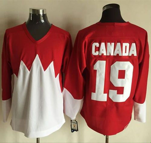 Olympic CA. 19 Canada RedWhite 1972 Commemorative CCM NHL Jersey