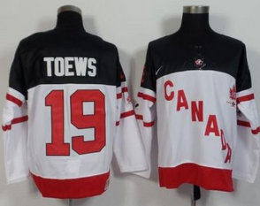 Olympic CA. 19 Jonathan Toews White 100th Anniversary NHL Jersey