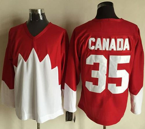 Olympic CA. 35 Canada RedWhite 1972 Commemorative CCM NHL Jersey