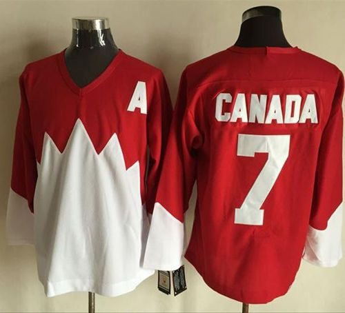 Olympic CA. 7 Canada RedWhite 1972 Commemorative CCM NHL Jersey
