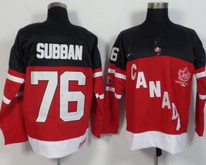 Olympic CA. 76 P.K Subban Red 100th Anniversary NHL Jersey