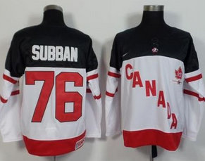 Olympic CA. 76 P.K Subban White 100th Anniversary NHL Jersey
