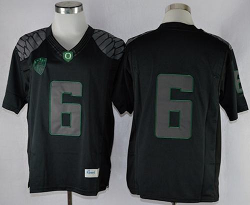 Oregon Ducks 6 Charles Nelson Blackout Limited Stitched NCAA Jersey