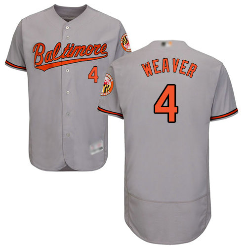 Orioles #4 Earl Weaver Grey Flexbase Authentic Collection Stitched Baseball Jersey