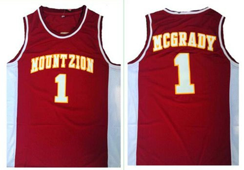 Orlando Magic 1 Tracy Mcgrady Red Mount Zion Christian Academy High School NBA Jersey