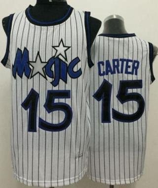 Orlando Magic 15 Vince Carter White Throwback NBA Jersey