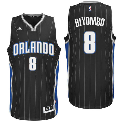 Orlando Magic 8 Bismack Biyombo Alternate Black New Swingman Jersey