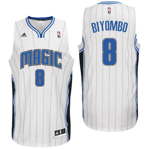Orlando Magic 8 Bismack Biyombo Home White New Swingman Jersey