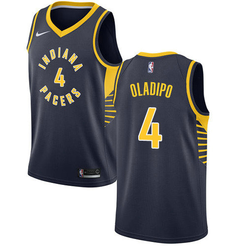 Pacers #4 Victor Oladipo Navy Blue Women's Basketball Swingman Icon Edition Jersey