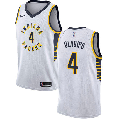 Pacers #4 Victor Oladipo White Women's Basketball Swingman Association Edition Jersey