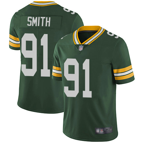 Packers #91 Preston Smith Green Team Color Men's Stitched Football Vapor Untouchable Limited Jersey
