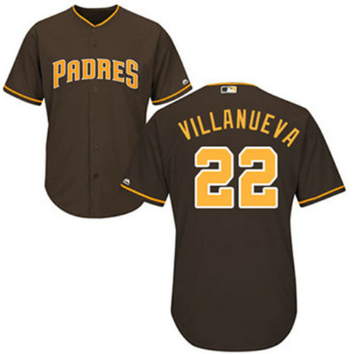 Padres #22 Christian Villanueva Brown New Cool Base Stitched Baseball Jersey