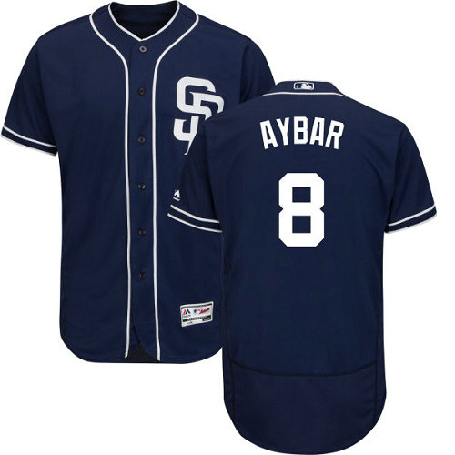 Padres #8 Erick Aybar Navy Blue Flexbase Authentic Collection Stitched Baseball Jersey