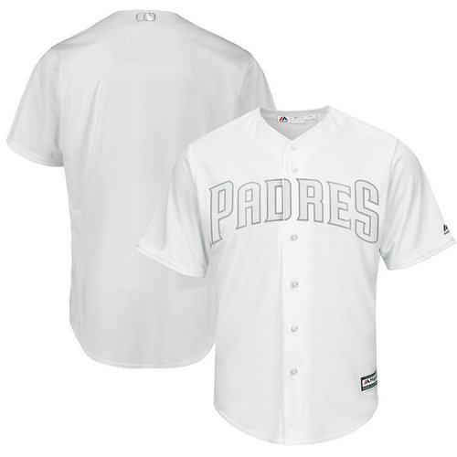 Padres Blank White 2019 Players' Weekend Player Jersey
