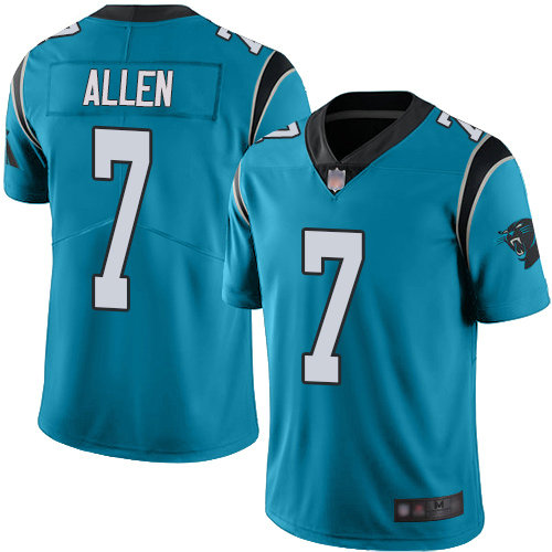Panthers #7 Kyle Allen Blue Alternate Youth Stitched Football Vapor Untouchable Limited Jersey