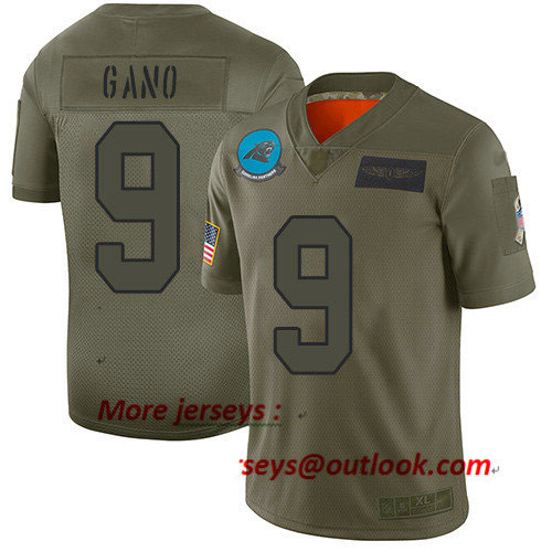 Panthers #9 Graham Gano Camo Youth Stitched Football Limited 2019 Salute to Service Jersey