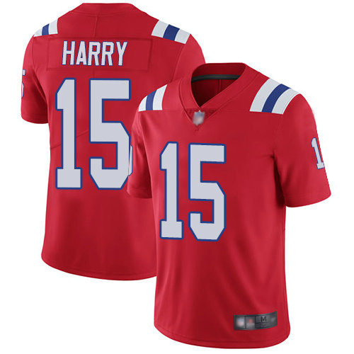 Patriots #15 N'Keal Harry Red Alternate Youth Stitched Football Vapor Untouchable Limited Jersey