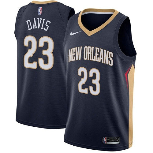 Pelicans #23 Anthony Davis Navy Women's Basketball Swingman Icon Edition Jersey