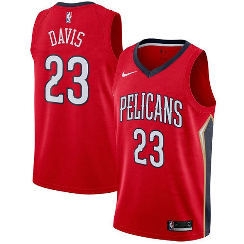 Pelicans #23 Anthony Davis Red Women's Basketball Swingman Statement Edition Jersey