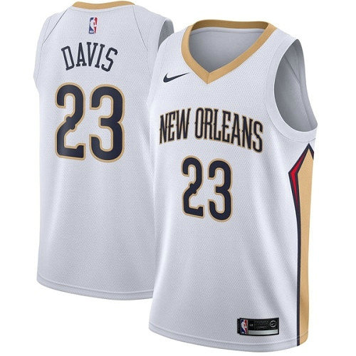 Pelicans #23 Anthony Davis White Women's Basketball Swingman Association Edition Jersey