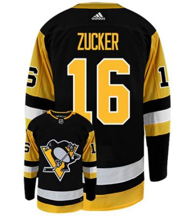 Penguins #16 Jason Zucker Black Jersey