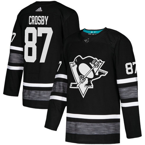 Penguins #87 Sidney Crosby Black Authentic 2019 All-Star Stitched Hockey Jersey