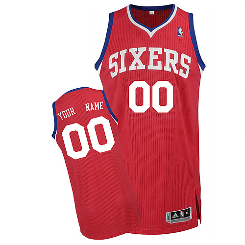 Philadelphia 76ers Personalized custom Red Jersey (S-3XL)