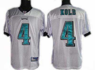 Philadelphia Eagles #4 Kevin Kolb Color white jerseys