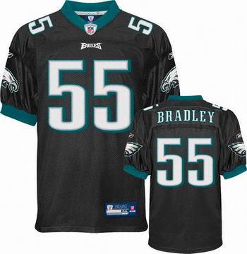 Philadelphia Eagles #55 Stewart Bradley jerseys black