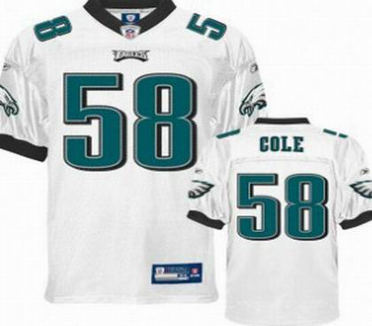Philadelphia Eagles #58 Trent Cole Jerseys white