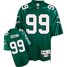 Philadelphia Eagles #99 Jerome Brown Premier Throwback green Jersey
