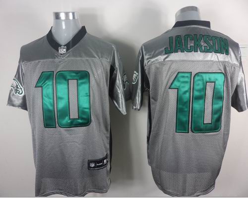Philadelphia Eagles 10 DeSean Jackson Gray shadow jerseys