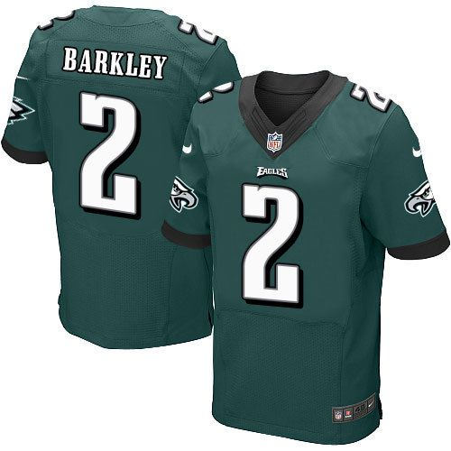 Philadelphia Eagles 2 Matt Barkley Midnight Green Team Color NFL Elite jersey