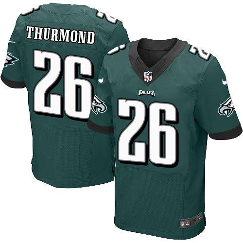 Philadelphia Eagles 26 Walter Thurmond Midnight Green Team Color Nike NFL New Elite Jersey