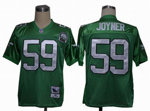 Philadelphia Eagles 59# Joyner Green Throwback Jersey