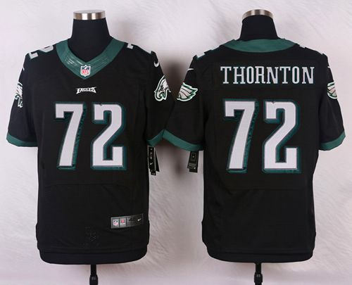 Philadelphia Eagles 72 Cedric Thornton Black Alternate NFL New Elite jersey