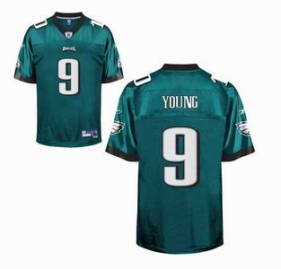 Philadelphia Eagles 9 Vince Young green football jersey
