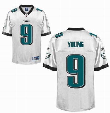 Philadelphia Eagles 9 Vince Young jersey white