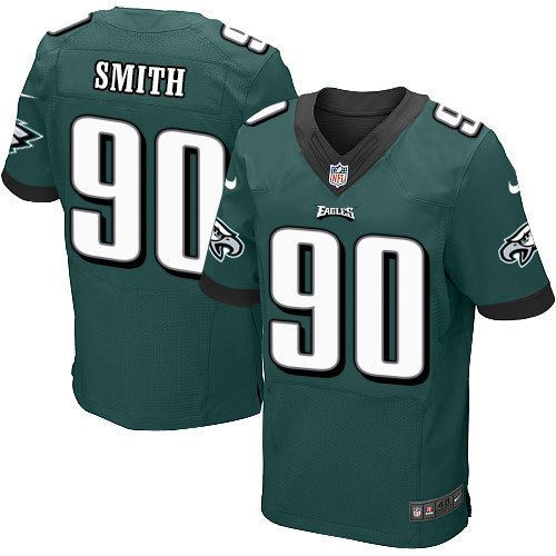 Philadelphia Eagles 90 Marcus Smith Midnight Green Team Color NFL Elite Nike Jerseys