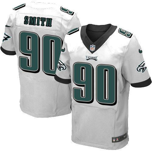 Philadelphia Eagles 90 Marcus Smith White NFL Elite Nike Jerseys