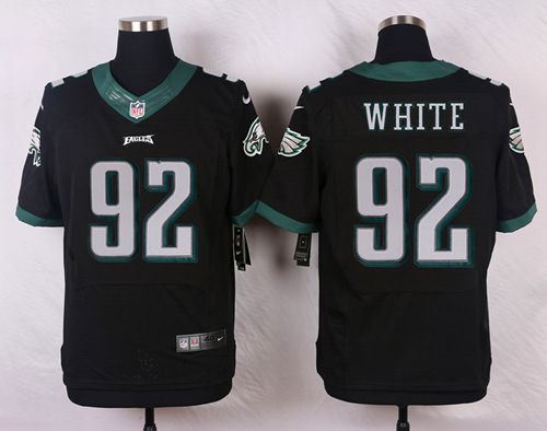 Philadelphia Eagles 92 Reggie White Black Alternate NFL New Elite Nike Jerseys