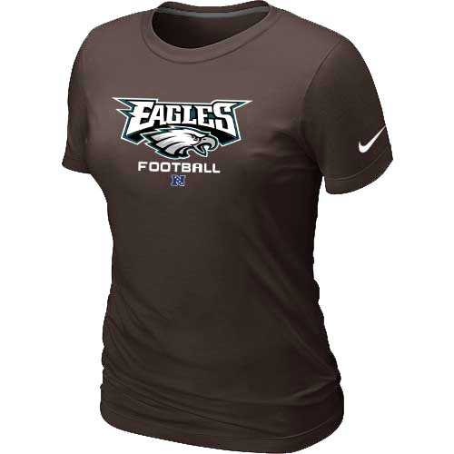 Philadelphia Eagles Brown Women's Critical Victory T-Shirt
