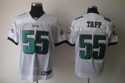 Philadelphia Eagles Darryl Tapp #55 White Jersey