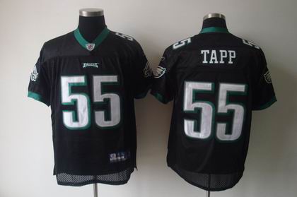 Philadelphia Eagles Darryl Tapp #55 black Jersey