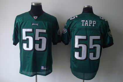 Philadelphia Eagles Darryl Tapp #55 green Jersey