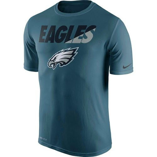 Philadelphia Eagles Nike Midnight Green Legend Staff Practice Performance T-Shirt