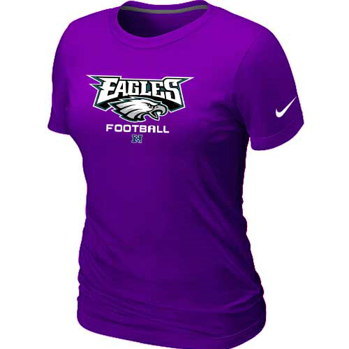 Philadelphia Eagles Purple Women's Critical Victory T-Shirt